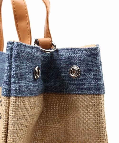 LBC（エルビーシー）の「ビーチネームトートバッグ（トートバッグ・レディース・ダークネイビー/ベージュ/ブルー・ONE SIZE）」の9枚目の写真