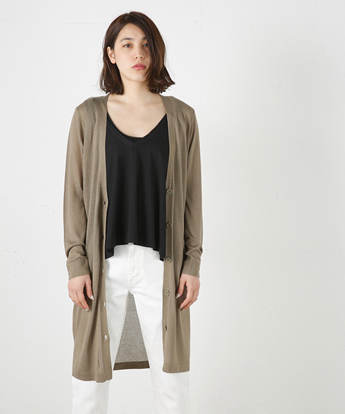 MOUSSY(マウジー)の「BAMBOO CDK(カーディガン/ボレロ・レディース・ライトグレー/カーキ/ピンク系その他/オフホワイト/ブラック・FREE)」の5枚目の写真