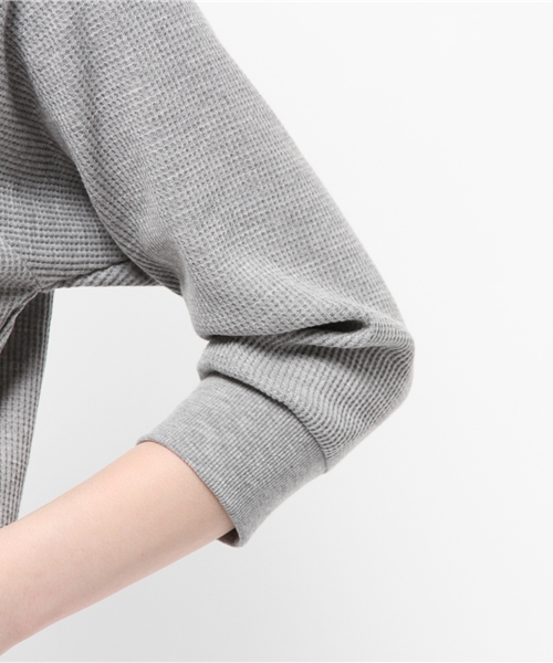 E hyphen world gallery（イーハイフンワールドギャラリー）の「5S サｰマルクロップパｰカｰ（パーカー・レディース・ブラック/オフホワイト/グレー・FREE）」の8枚目の写真