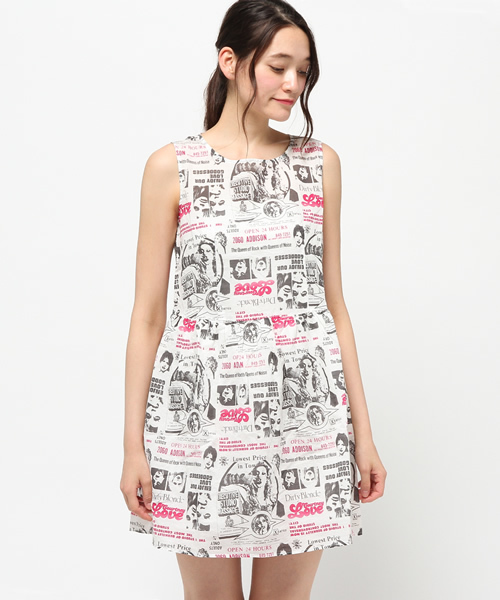 Hysteric Glamour Courtney Love 半袖ワンピース HYSTERIC GLAMOUR/ヒステリックグラマー 半袖ポロシャツ