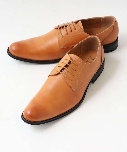 【セール】ZINC /プレーントゥ外羽根シューズ(5881)（ドレスシューズ）｜ZINC（ジンク） 5,807円