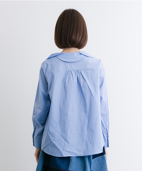 MERLOT（メルロー）の「フラワー襟ブラウス2419（シャツ/ブラウス・レディース・ホワイト/グリーン/ピンク系その他2/ブラック/ブルー/ピンク・FREE）」の16枚目の写真