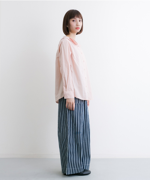 MERLOT（メルロー）の「フラワー襟ブラウス2419（シャツ/ブラウス・レディース・ホワイト/グリーン/ピンク系その他2/ブラック/ブルー/ピンク・FREE）」の11枚目の写真