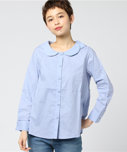 MERLOT（メルロー）の「フラワー襟ブラウス2419（シャツ/ブラウス・レディース・ホワイト/グリーン/ピンク系その他2/ブラック/ブルー/ピンク・FREE）」の17枚目の写真