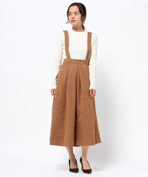 LBC（エルビーシー）の「スパンサス付きタックスカート                （スカート・レディース・ブラウン/グレー・MEDIUM/LARGE）」の11枚目の写真