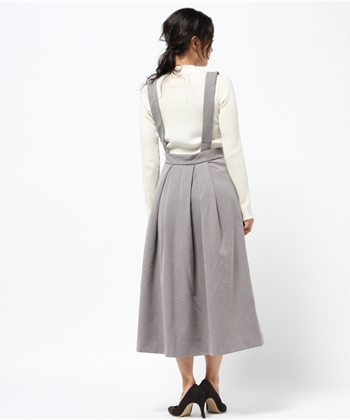 LBC（エルビーシー）の「スパンサス付きタックスカート                （スカート・レディース・ブラウン/グレー・MEDIUM/LARGE）」の6枚目の写真