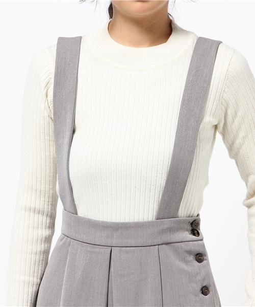 LBC（エルビーシー）の「スパンサス付きタックスカート                （スカート・レディース・ブラウン/グレー・MEDIUM/LARGE）」の7枚目の写真