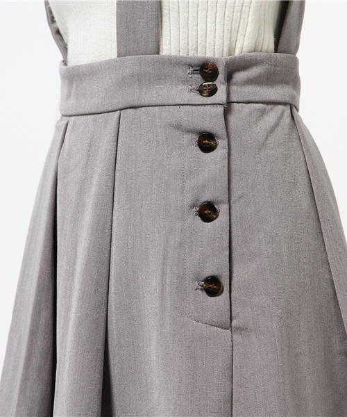 LBC（エルビーシー）の「スパンサス付きタックスカート                （スカート・レディース・ブラウン/グレー・MEDIUM/LARGE）」の8枚目の写真