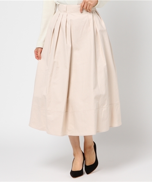 UNRELISH（アンレリッシュ）の「ツイルフレアースカート（スカート・レディース・ネイビー/ベージュ/キャメル/グリーン・MEDIUM）」の2枚目の写真