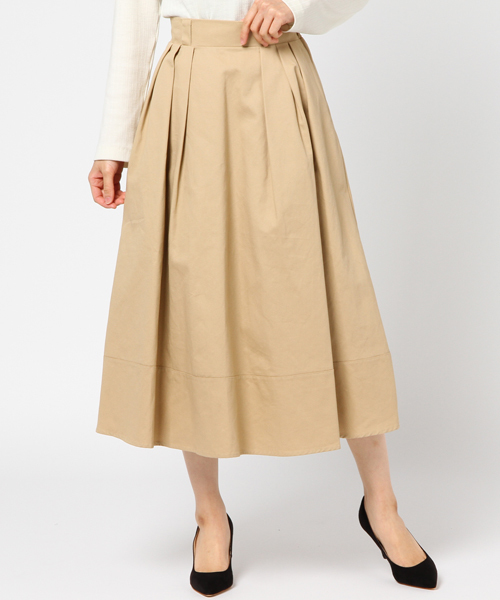 UNRELISH（アンレリッシュ）の「ツイルフレアースカート（スカート・レディース・ネイビー/ベージュ/キャメル/グリーン・MEDIUM）」の4枚目の写真