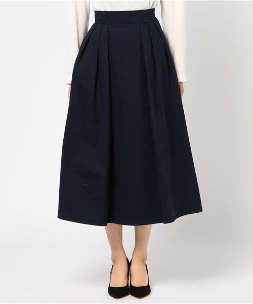 UNRELISH（アンレリッシュ）の「ツイルフレアースカート（スカート・レディース・ネイビー/ベージュ/キャメル/グリーン・MEDIUM）」の10枚目の写真