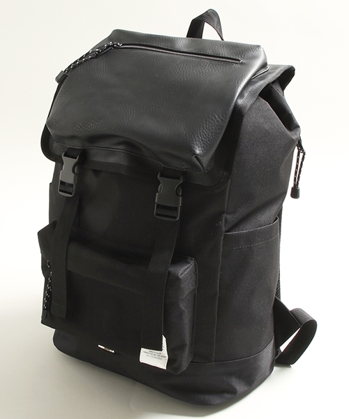 WEGO(ウィゴー)の「WEGO/フェイクレザーコンビフラップリュック(バックパック/リュック・メンズ・ホワイト/ブラック/サックスブルー・FREE)」の22枚目の写真