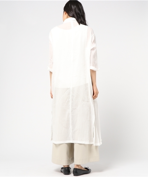 LBC(エルビーシー)の「コットンロングカーディガン (カーディガン/ボレロ・レディース・ブラック/ホワイト・MEDIUM/LARGE)」の9枚目の写真