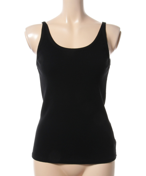 CITYSHOP（シティーショップ）の「ランダムテレコキャミ（キャミソール・レディース・ブラック/ホワイト/ベージュ・FREE）」の2枚目の写真