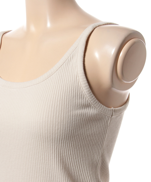 CITYSHOP（シティーショップ）の「ランダムテレコキャミ（キャミソール・レディース・ブラック/ホワイト/ベージュ・FREE）」の6枚目の写真