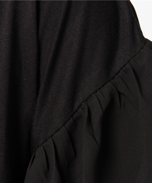 WEGO（ウィゴー）の「WEGO/【WEB限定】フリル袖カットソー（Tシャツ/カットソー・レディース・ブラック/ホワイト/ネイビー・FREE）」の10枚目の写真