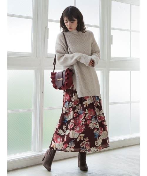 MERCURYDUO（マーキュリーデュオ）の「シャイニーサテンフラワー  