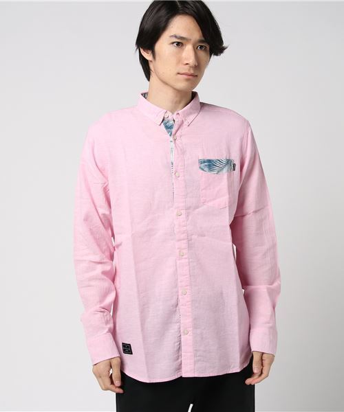 rip curl（リップカール）の「L/Sｼｬﾂ（シャツ/ブラウス・メンズ・ネイビー/オフホワイト/ピンク・LARGE/MEDIUM）」の3枚目の写真