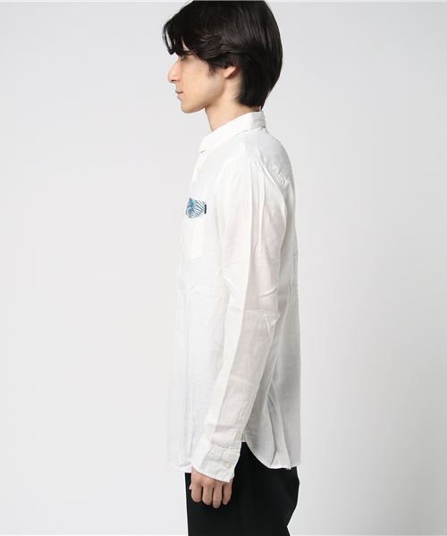 rip curl（リップカール）の「L/Sｼｬﾂ（シャツ/ブラウス・メンズ・ネイビー/オフホワイト/ピンク・LARGE/MEDIUM）」の4枚目の写真