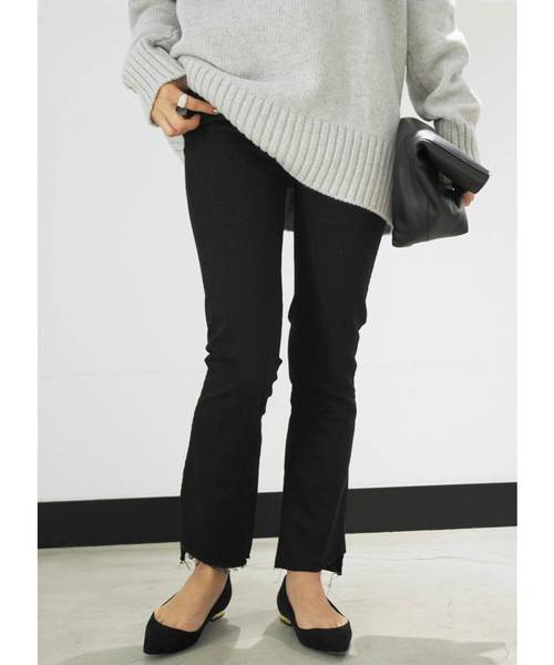 mother（マザー）の「MOTHER BLACK INSIDER CROP◆（デニムパンツ・レディース・ブラック・24/25/26/27）」の7枚目の写真