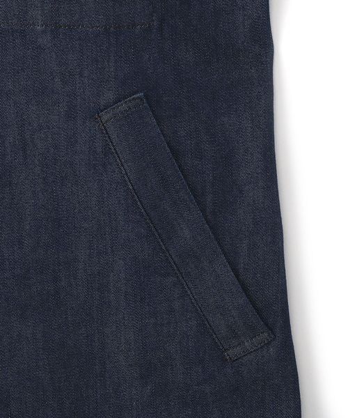 Lee（リー）の「【Lee】リネンブレンドショップコート 別注　スプリングコート（ステンカラーコート・メンズ・ブラック/ベージュ/ブルー・M/L）」の7枚目の写真