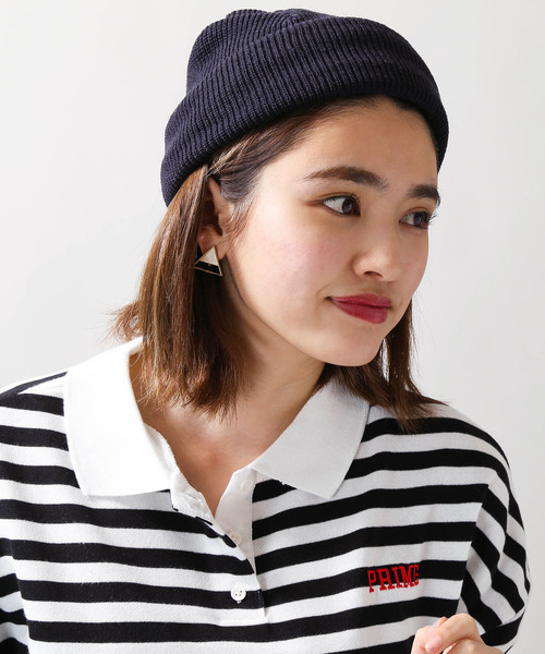 WEGO(ウィゴー)の「WEGO/ロールニットキャップ(ニットキャップ/ビーニー・メンズ・ネイビー/ライトピンク/ベージュ/杢グレー/ブラック・FREE)」の12枚目の写真