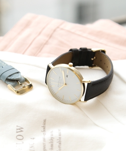 BAYFLOW(ベイフロー)の「BAYFLOW/フラットラウンドウォッチ 18SS(アナログ腕時計・レディース・ブラック/グレー/ブラウン/ベージュ・FREE)」の3枚目の写真