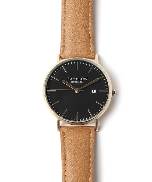 BAYFLOW(ベイフロー)の「BAYFLOW/フラットラウンドウォッチ 18SS(アナログ腕時計・レディース・ブラック/グレー/ブラウン/ベージュ・FREE)」の14枚目の写真