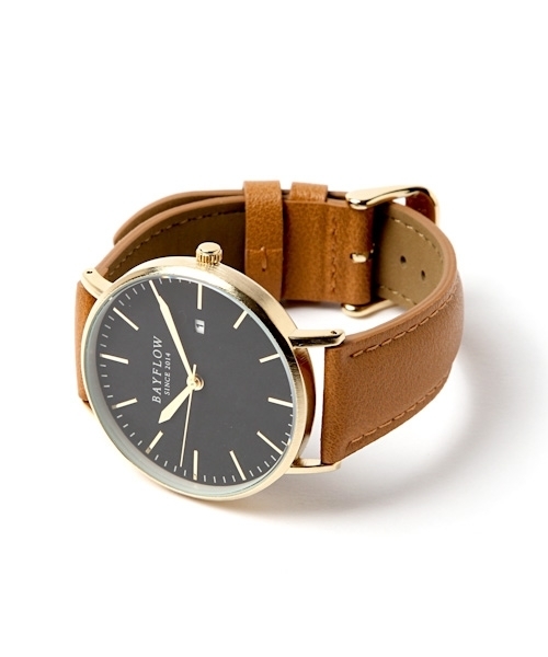 BAYFLOW(ベイフロー)の「BAYFLOW/フラットラウンドウォッチ 18SS(アナログ腕時計・レディース・ブラック/グレー/ブラウン/ベージュ・FREE)」の18枚目の写真