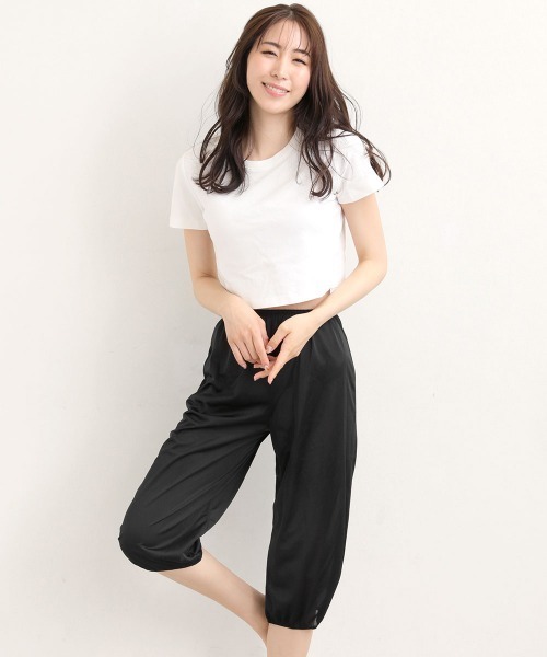 aimerfeel（エメフィール）の「【WEB限定】ワイドパンツ用 ペチコート（インナーウェア/肌着・レディース・ブラック/ベージュ・LARGE/MEDIUM/X-LARGE）」の2枚目の写真