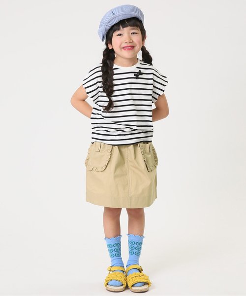 apres les cours(アプレレクール)の「ポケットフリルスカート(スカート・キッズ・ベージュ/レッド・100/120/90/140/110/130)」の11枚目の写真