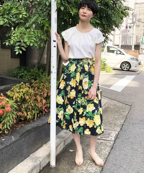 PICCIN（ピッチン）の「フラワーロングスカート（スカート）」 - WEAR