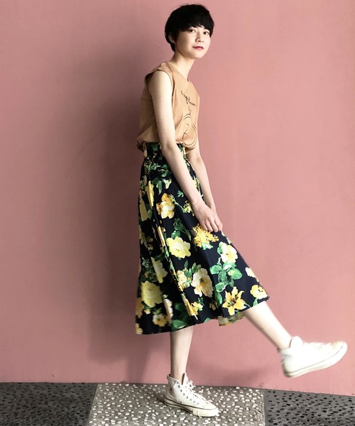 PICCIN（ピッチン）の「フラワーロングスカート（スカート）」 - WEAR