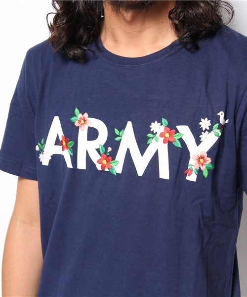 WEGO（ウィゴー）の「WEGO/ARMYロゴTee（S）（Tシャツ/カットソー・メンズ・ホワイト/カーキ/ネイビー・MEDIUM/LARGE）」の7枚目の写真