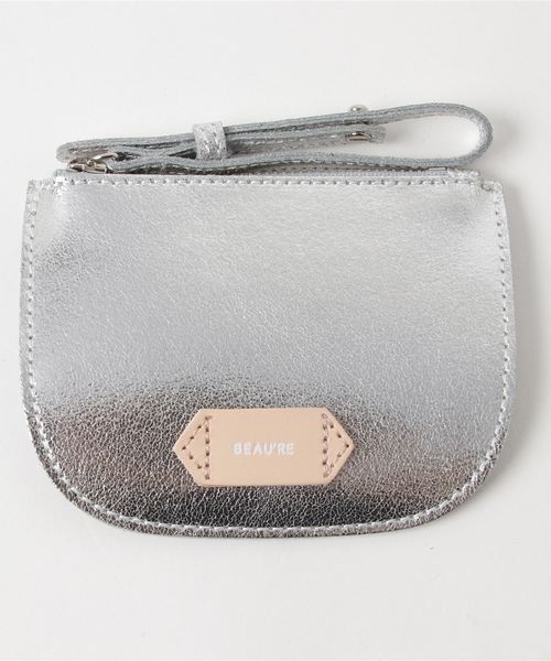Beau're（ヴュレ）の「【Beau're】ヴュレ 本革ポーチ付き巾着バッグ（ショルダーバッグ・レディース・ブラック/イエロー/ブルー/グレー・FREE）」の8枚目の写真