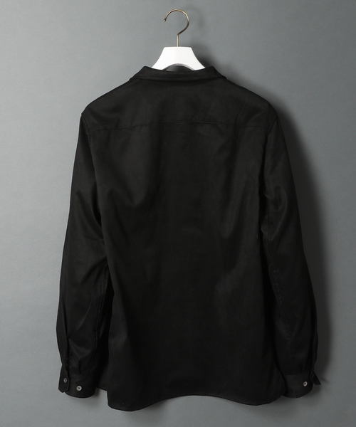 AMERICAN RAG CIE（アメリカンラグシー）の「アメリカンラグシー AMERICAN RAG CIE / オープンカラースエードシャツ Open Collar Suede Shirt（シャツ/ブラウス・メンズ・ピンク/ブラック/ベージュ・2/1/3）」の14枚目の写真