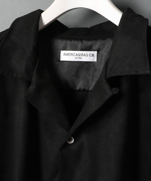 AMERICAN RAG CIE（アメリカンラグシー）の「アメリカンラグシー AMERICAN RAG CIE / オープンカラースエードシャツ Open Collar Suede Shirt（シャツ/ブラウス・メンズ・ピンク/ブラック/ベージュ・2/1/3）」の15枚目の写真