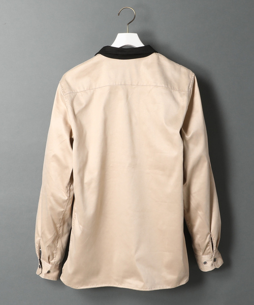 AMERICAN RAG CIE（アメリカンラグシー）の「アメリカンラグシー AMERICAN RAG CIE / オープンカラースエードシャツ Open Collar Suede Shirt（シャツ/ブラウス・メンズ・ピンク/ブラック/ベージュ・2/1/3）」の10枚目の写真