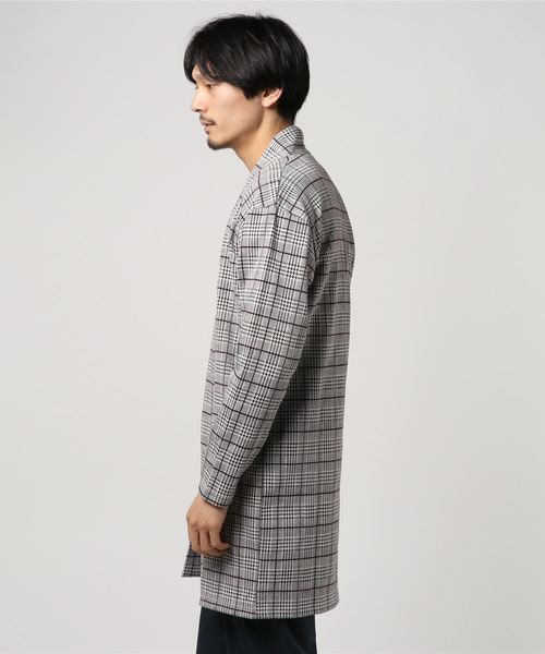 おしゃれスタ(オシャレスタ)の「グレンチェックショールガウン(SS)(その他アウター・メンズ・ホワイト/レッド・M/L)」の6枚目の写真