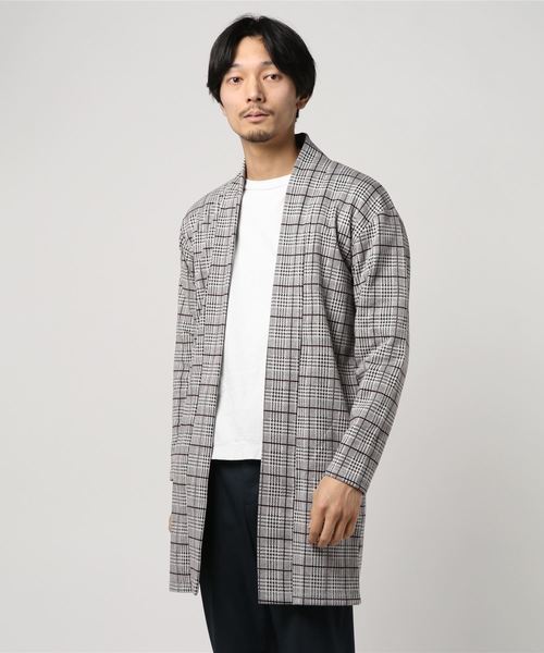 おしゃれスタ(オシャレスタ)の「グレンチェックショールガウン(SS)(その他アウター・メンズ・ホワイト/レッド・M/L)」の11枚目の写真