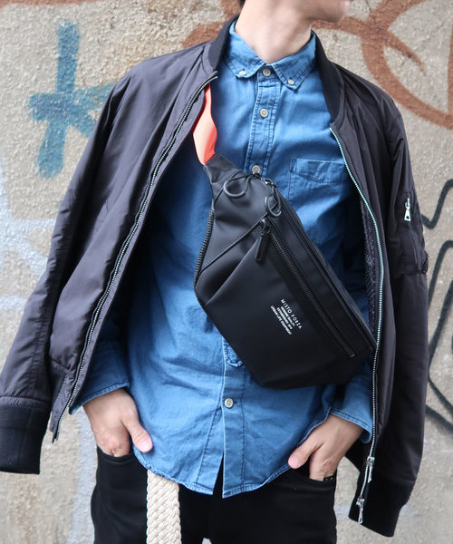 Misto Forza(ミストフォルツァ)の「ミストフォルツァ【Misto Forza】ウエストボディバッグ(ボディバッグ/ウエストポーチ・メンズ・ブルー系その他/オレンジ/ブラック/グレー・フリー)」の8枚目の写真