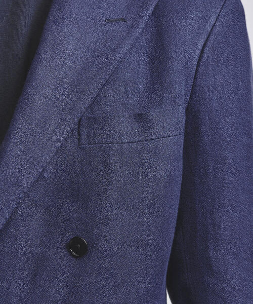 Camoshita(カモシタ)の「<Camoshita UNITED ARROWS(カモシタ ユナイテッドアローズ)> リネン 4B ダブル ジャケット(テーラードジャケット・メンズ・ロイヤルブルー・48/46)」の11枚目の写真