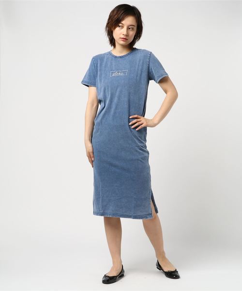 セール Underwraps アンダーラップス インディゴ染めマキシワンピ M3 ワンピース Go Slow Caravan ゴースローキャラバン のファッション通販 Zozotown