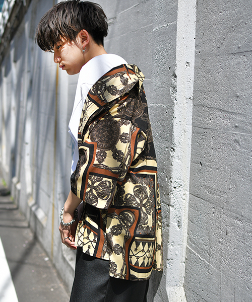 kutir（クティール）の「【ウルトラルーズシルエット】バンダナ柄シャツ（シャツ/ブラウス・メンズ・ホワイト系その他/ブラック系その他/ベージュ系その他・M/L）」の19枚目の写真