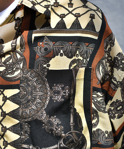 kutir（クティール）の「【ウルトラルーズシルエット】バンダナ柄シャツ（シャツ/ブラウス・メンズ・ホワイト系その他/ブラック系その他/ベージュ系その他・M/L）」の20枚目の写真