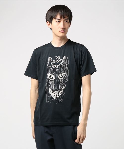 HYSTERIC GLAMOUR（ヒステリックグラマー）の「THE GHOST WOLVES/EAR pt Tシャツ（Tシャツ/カットソー・メンズ・ホワイト/グレー/ブラック・MEDIUM/LARGE/SMALL）」の2枚目の写真