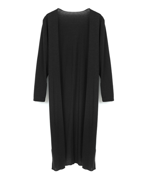 Fashion Letter（ファッションレター）の「UVカットレーヨンミックスマキシ丈サマーニットカーディガン（カーディガン/ボレロ・レディース・ホワイト/ブラック/ベージュ/ネイビー/グレー/カーキ・FREE）」の19枚目の写真