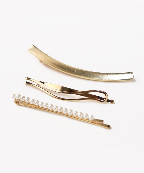 Kana（カナ）の「パールヘアピンセット〔3本セット〕（ヘアピン・レディース・A/B/C/D/E/F/G・フリー）」の6枚目の写真