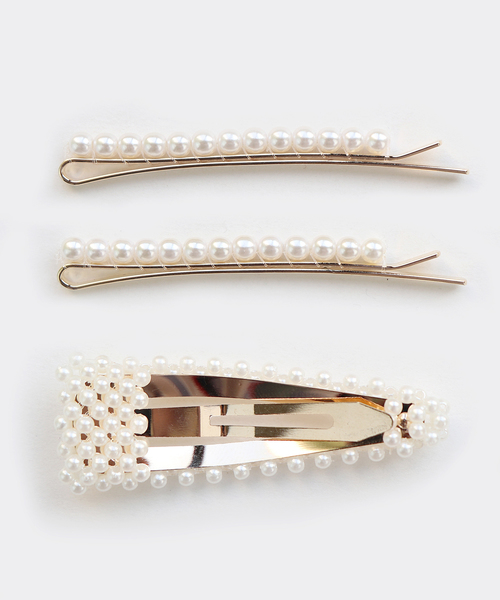 Kana（カナ）の「パールヘアピンセット〔3本セット〕（ヘアピン・レディース・A/B/C/D/E/F/G・フリー）」の10枚目の写真