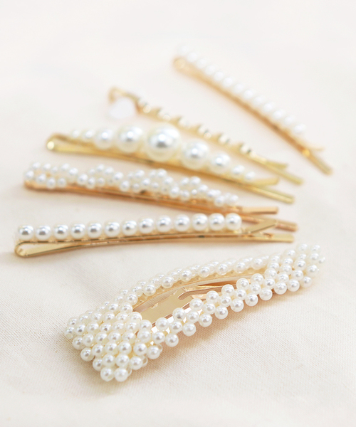 Kana（カナ）の「パールヘアピンセット〔3本セット〕（ヘアピン・レディース・A/B/C/D/E/F/G・フリー）」の8枚目の写真
